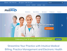 Tablet Screenshot of medipro.com