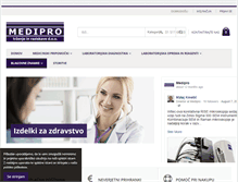 Tablet Screenshot of medipro.si